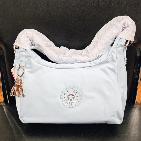 Kipling Kelsey Tortoise Chain Shoulder Bag in Teal - Picture 5 of 9